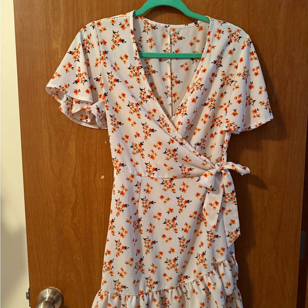 Floral Wrap Dress